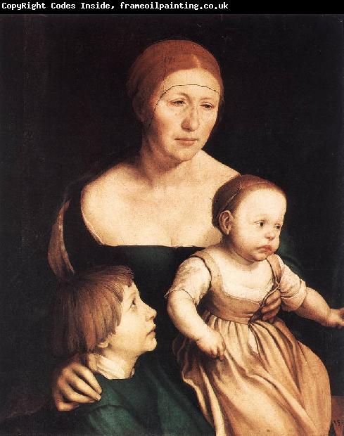 HOLBEIN, Hans the Younger The Artist's Family sf